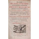 Philostratus. Quae Supersunt Omnia.Vita Apollonii Libris VIII... Leipzig, Thomas Fritsch, 1709.