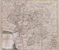 Zwei Landkarten. 18. Jh.Kupferstiche. Der Staaten des Landgrafen zu Hessen Darmstadt Noerdliche