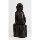 Madonna.Eiche gebeizt. Attribut fehlt. H: 55 cm.- - -20.00 % buyer's premium on the hammer price19.