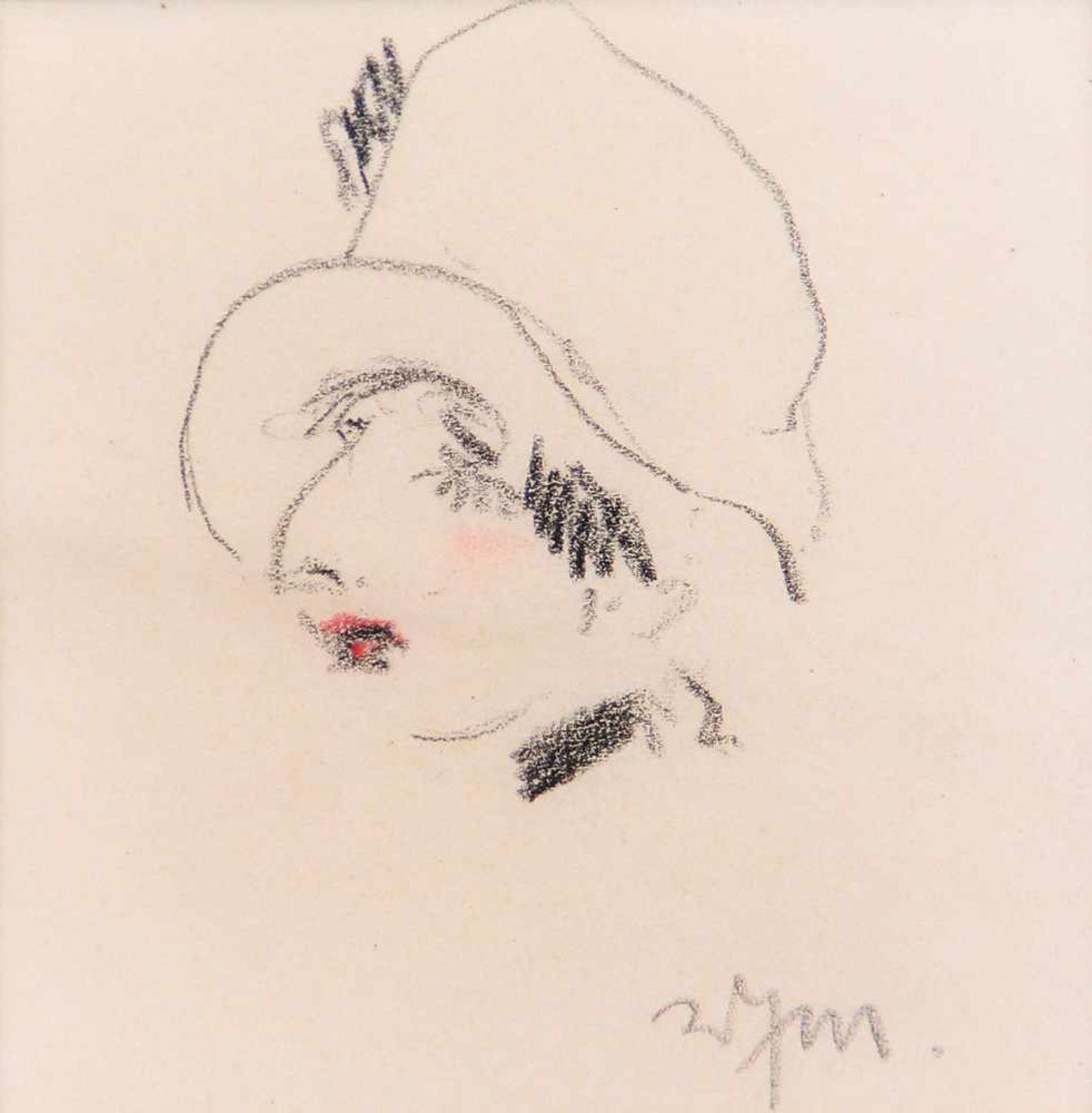 Schulz-Matan, Walter. Apolda 1899 -1965 Schiers.Konvolut. Vier Zeichnungen. Betitelt " Maria", " - Bild 2 aus 4