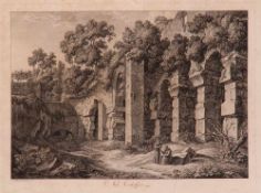 Reinhardt. Christian. Hof 1761 - 1847 ebenda.Radierung. " Nel Colosseo" Links u. bez. "C.