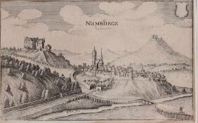 Drei Kupferstiche, 17./18. Jh.Fritzlar, Naumburg/Hessen und Duderstadt. "Fritzlar", "Numburgk"
