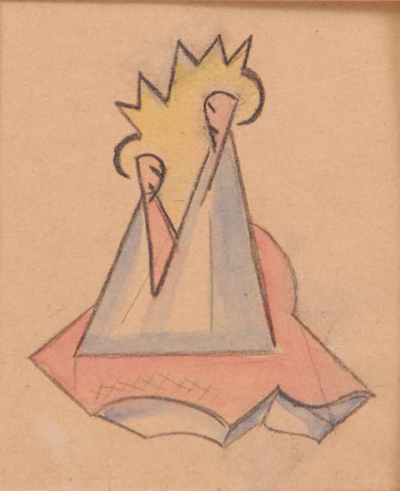 Schulz-Matan, Walter. Apolda 1899 -1965 Schiers.Konvolut. Vier Zeichnungen. Betitelt " Maria", " - Bild 4 aus 4
