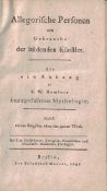 Allegorische Personen zum Gebrauche der bildenden Künstler... 1791, Ramler, Karl W.- - -20.00 %