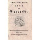 Johann Christoph Gatterers Abriss der Geographie.... 1775. Gatterer, Johann Christoph.- - -20.00 %