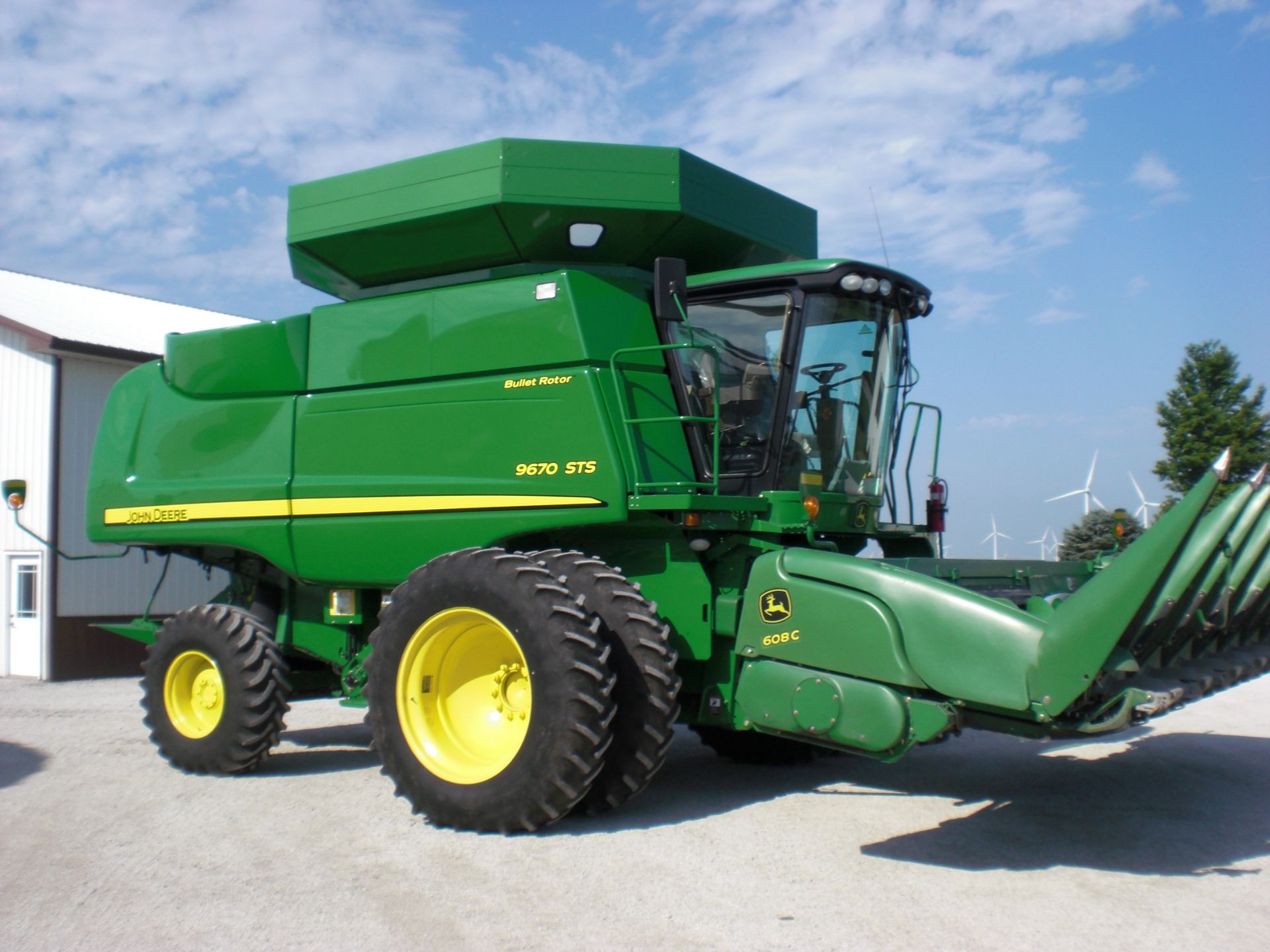 2008 JD 9670 STS Mauer extension, premium cab, 18.4 R 42” duals, 1405 engine hours 881 separator - Image 5 of 5