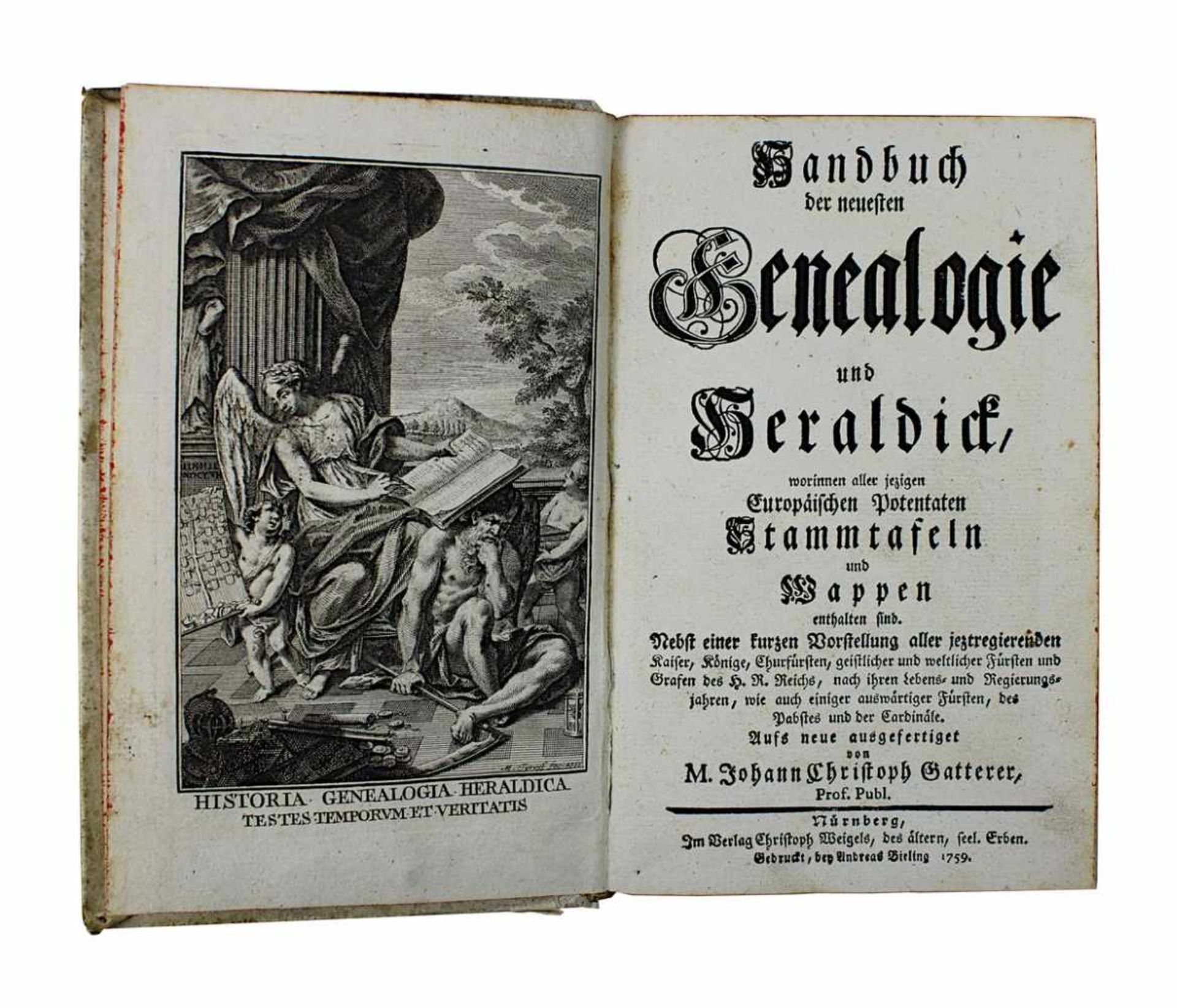 Gatterer, Johann Christoph: "Handbuch der neuesten Genealogie und Heraldick", Verlag Christoph