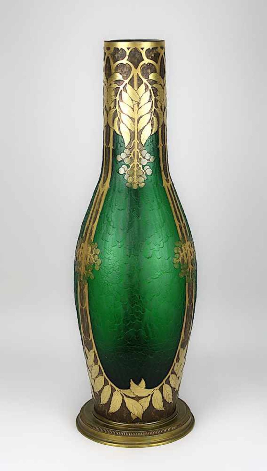 Große Legras &Cie Bodenvase, um 1900, Legras &Cie, Verreries de St. Denis et de Pantin Réunies, - Image 2 of 2