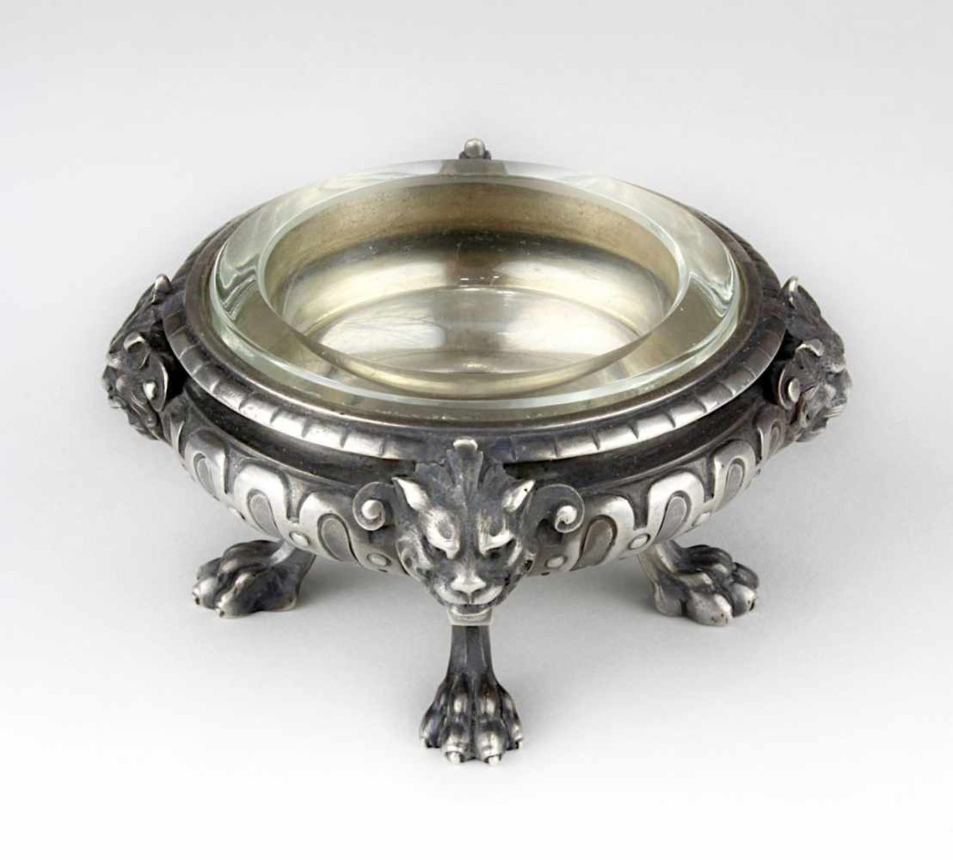 Silber-Saliere, Froment-Meurice, Paris um 1870, wohl 950er Silber, nicht gepunzt, geprüft, rundes