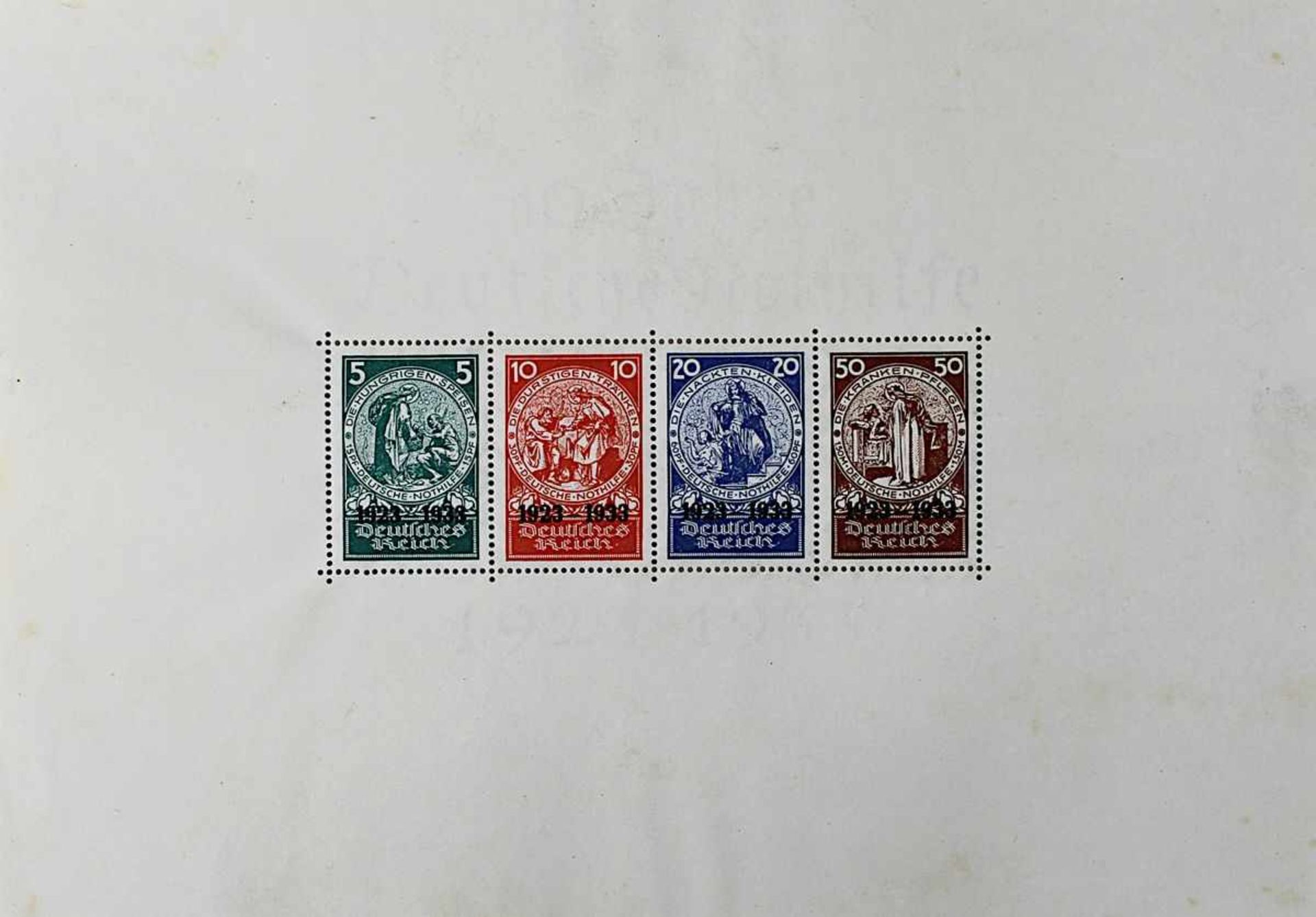 Briefmarken-Lindner-Falzlos-Album, über 1000 Marken und Blöcke, Deutsches Reich 1933 bis 1945 und - Bild 2 aus 2