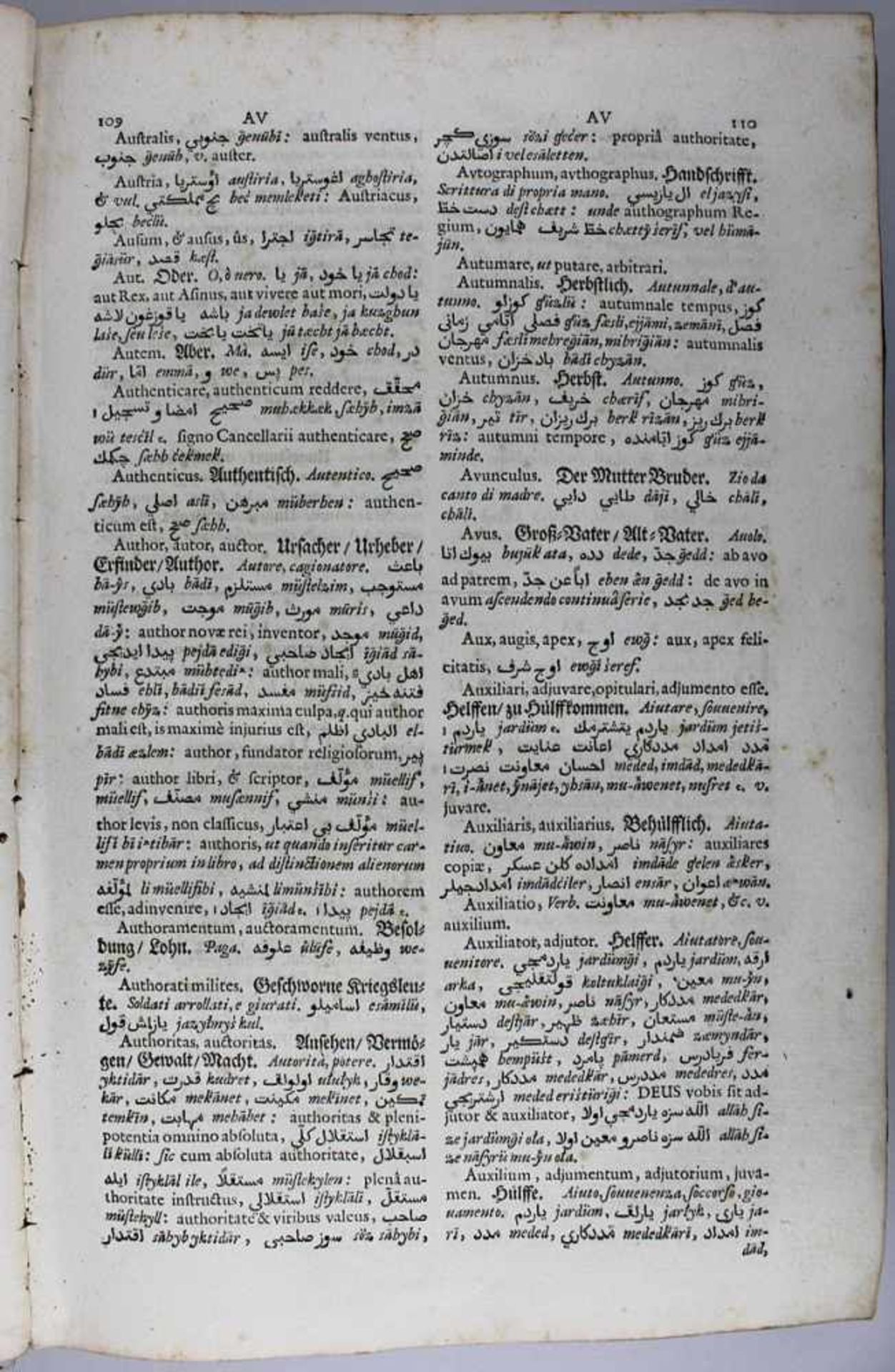 À Mesgnien Meninski, Franciscus , Complementum Thesauri Linguarum Orientalium Seu Onomasticum - Bild 3 aus 3