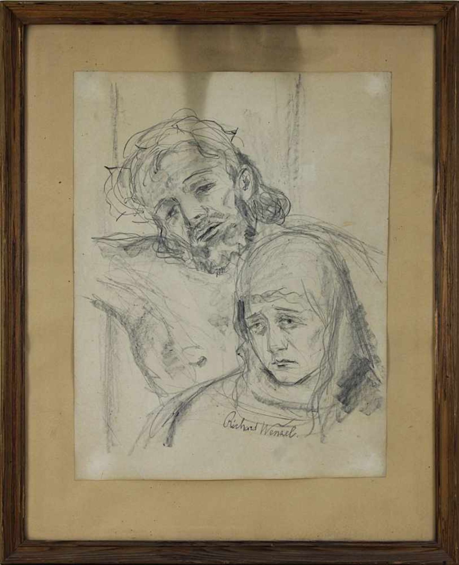 Wenzel, Richard (Leubnitz bei Dresden 1889 - 1934 Saarbrücken), Christus und Maria,