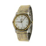 Ebel Sport Classique Herrenarmbanduhr, Stahl-Gold, Eta-Quarzwerk, Edelstahlarmband mit Doppel-