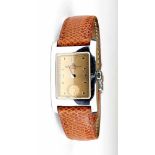 Baume & Mercier Damenuhr Hampton Classic, Genf 1997, Gehäuse Stahl poliert, 3,3cm x 2,1 cm,