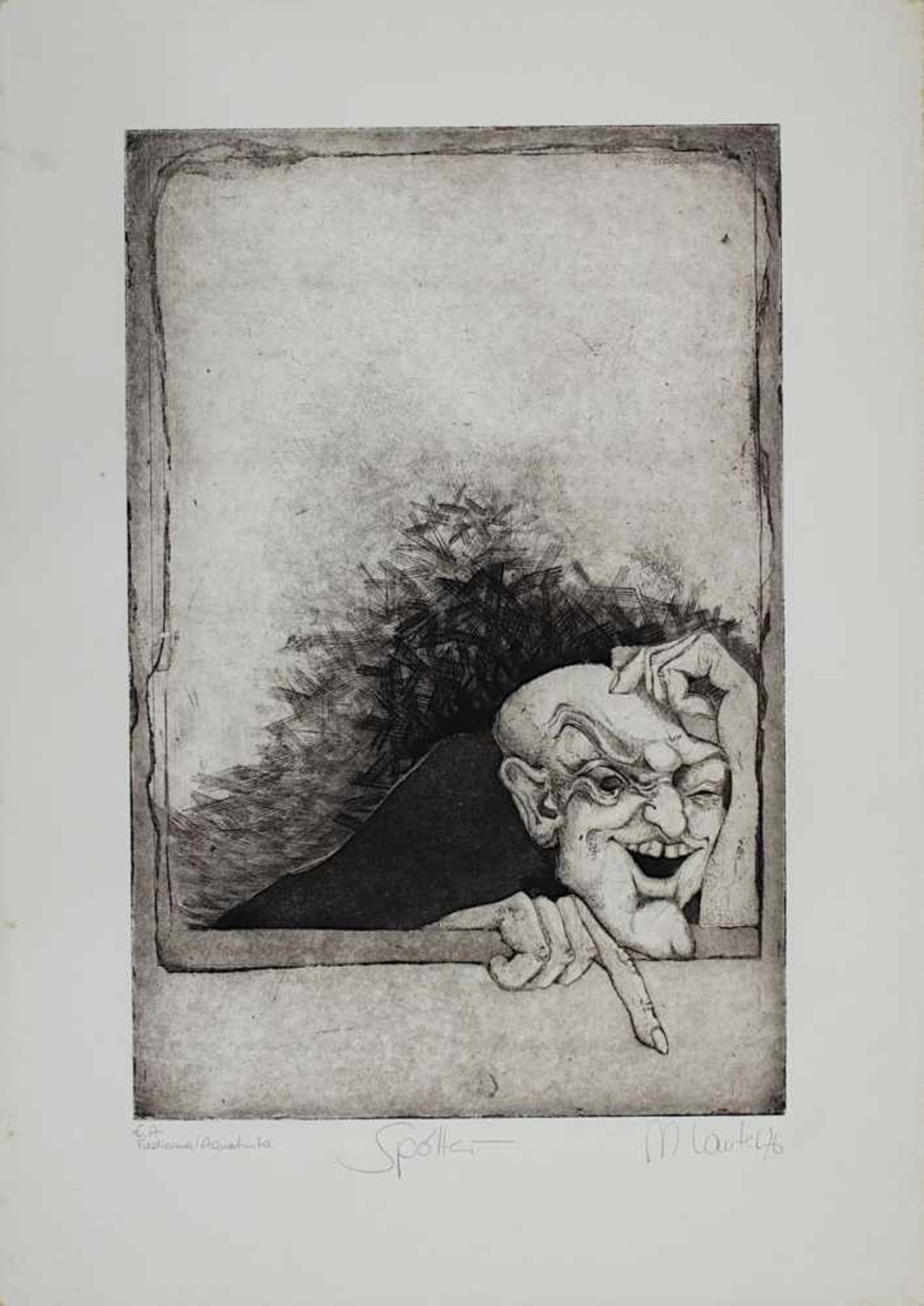 Lauter, Michael (zeitgenössischer Pfälzer Künstler), Sechs Grafiken - Radierung und Aquatinta, meist - Bild 2 aus 2