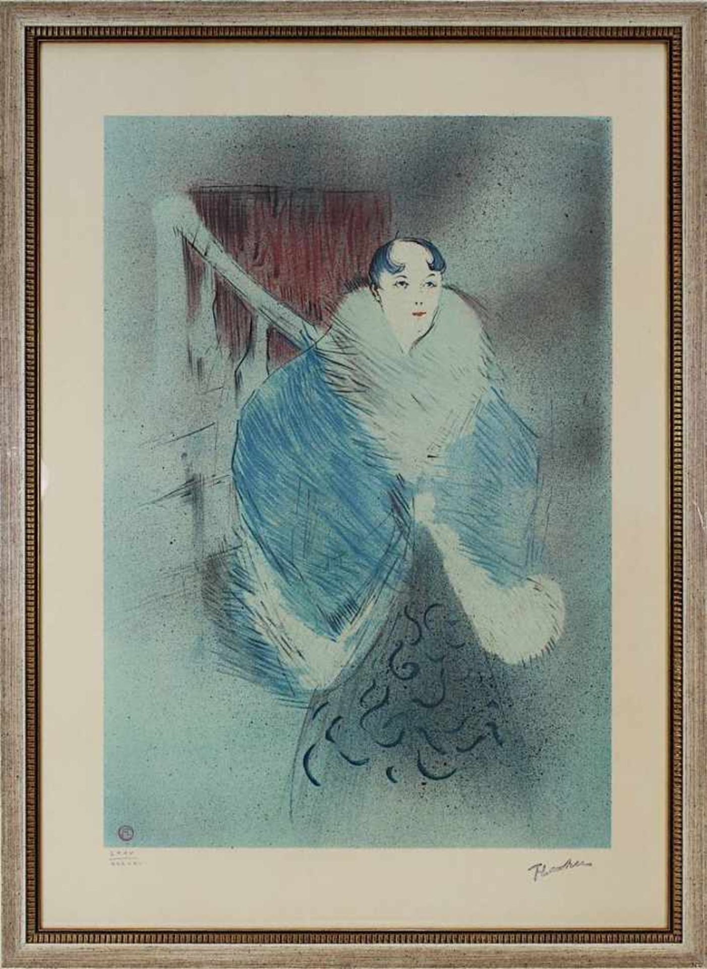 Toulouse-Lautrec, Henri (Albi 1864 - 1901 Saint-André-du-Bois), Elsa la Viennoise, Farblithographie,