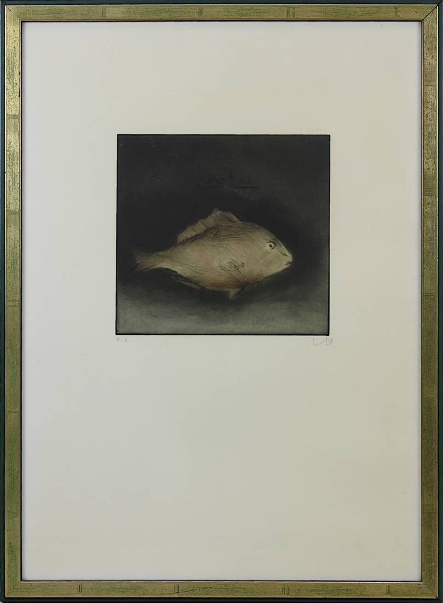 Lichtner-Aix, Werner (Berlin 1939 - 1987 München) Zwei Farbradierungen: Fisch, 18,5 x 20 cm, am - Bild 2 aus 5