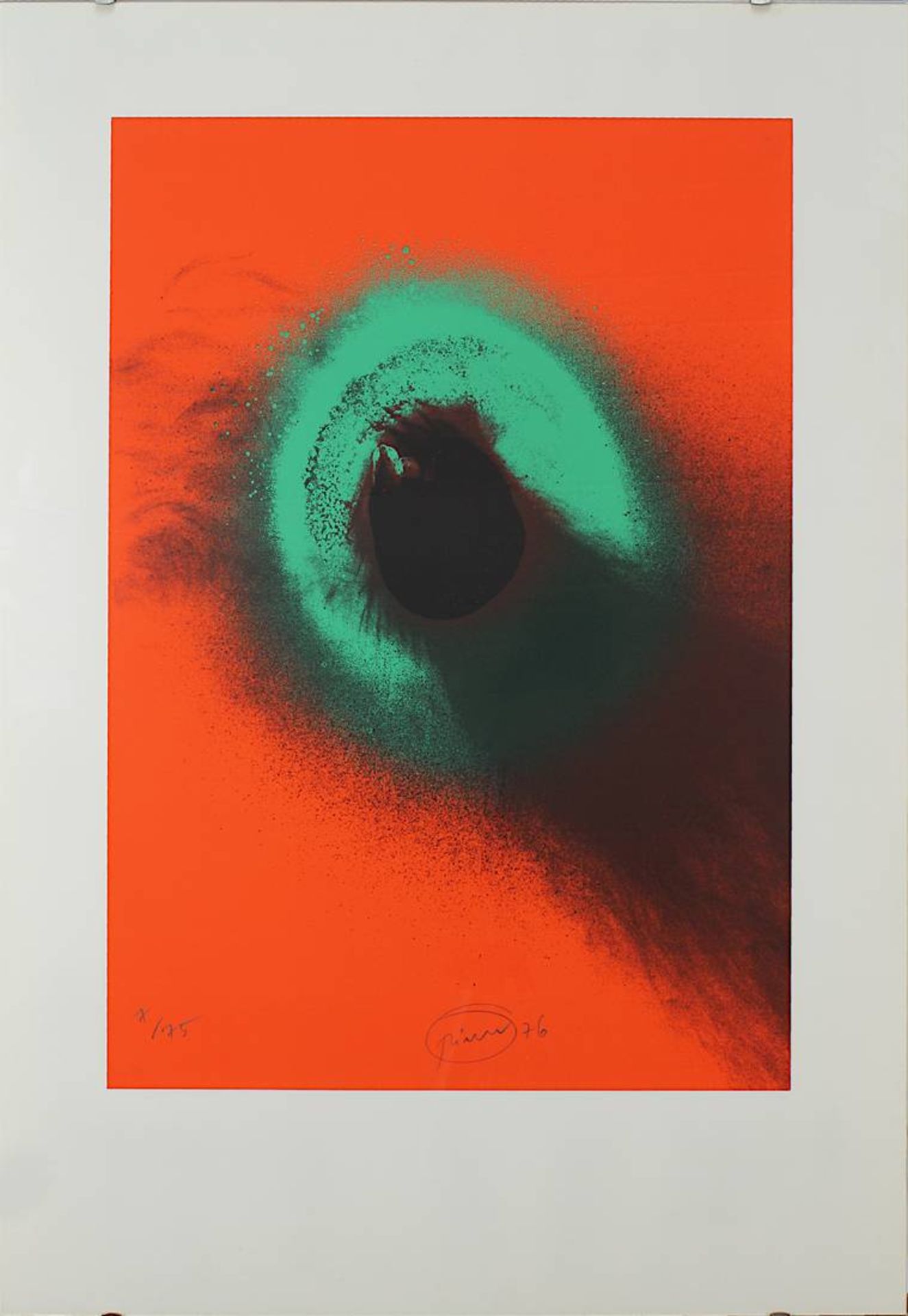 Piene, Otto (Laasphe 1928 - 2014 Berlin), Ohne Titel, Farbserigraphie, 1976, am unt. Rand