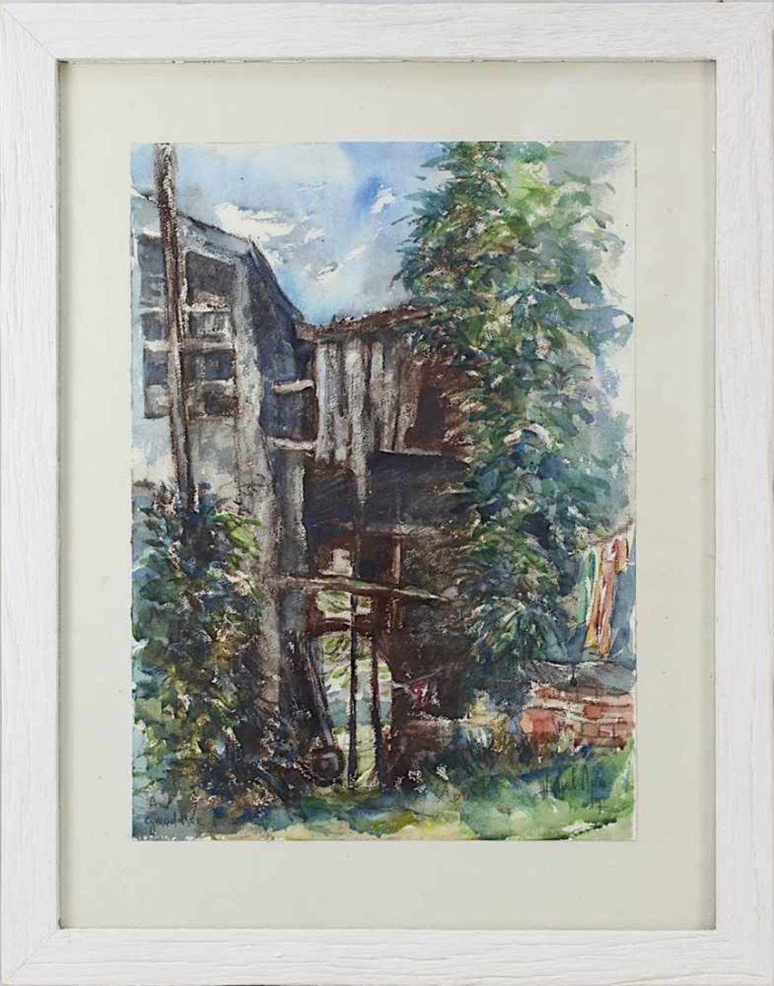 Dahlem, Hans (Blieskastel 1928 - 2006 Saarbrücken) "Am Gardasee", Aquarell, am unteren Rand