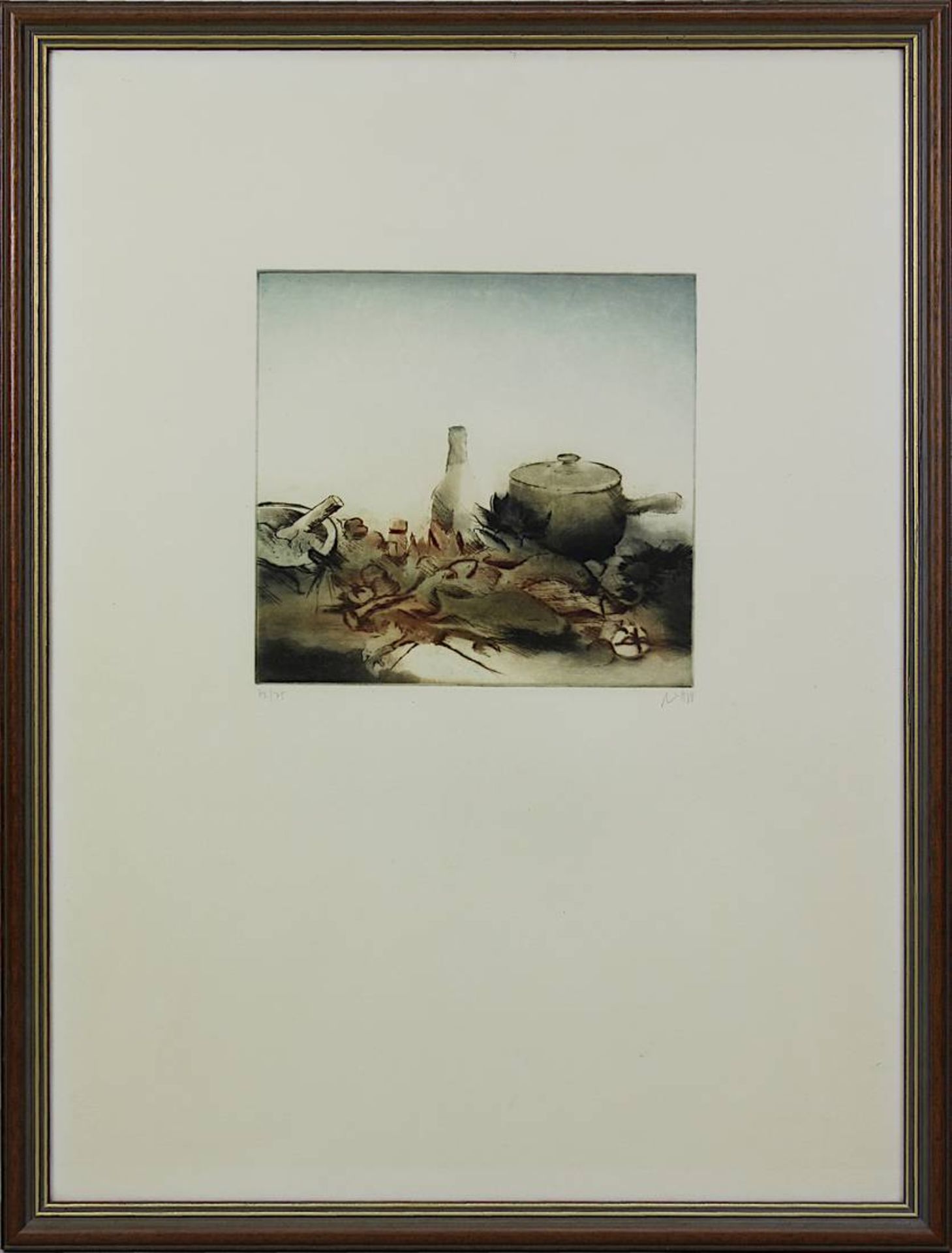 Lichtner-Aix, Werner (Berlin 1939 - 1987 München) Zwei Farbradierungen: Fisch, 18,5 x 20 cm, am - Bild 4 aus 5