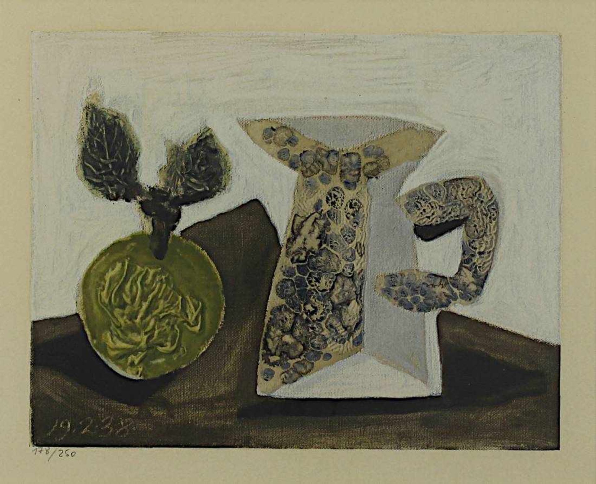 Picasso, Pablo (Málaga 1981 - 1973 Mougins), "Nature morte", Farblithographie aus der Folge "Dans - Image 2 of 2