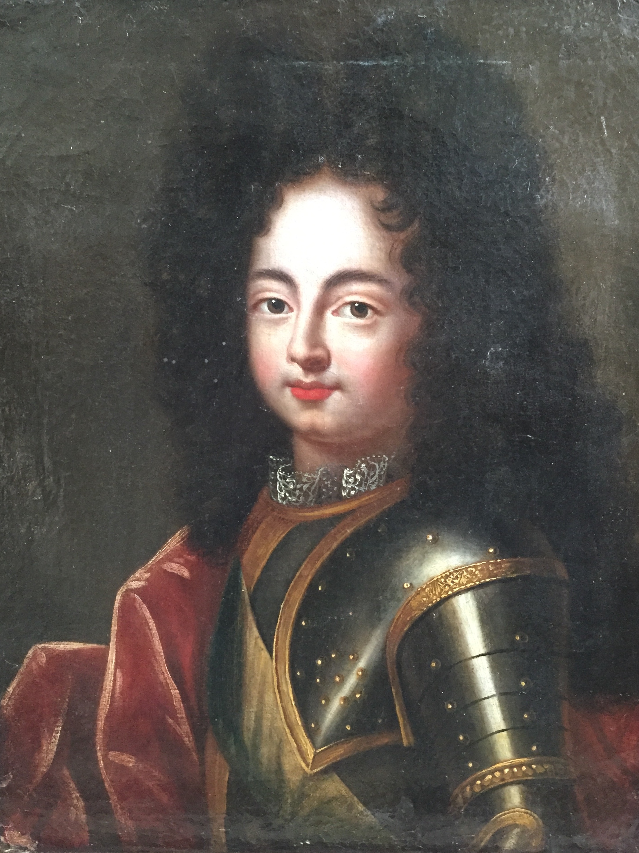 Ecole FRANCAISE vers 1700, entourage de François de TROY. - Portrait d'un homme en [...]