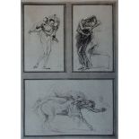 Auguste RODIN (1840 - 1917) (d'après) Trois études mythologiques, 1897 Gravure sur [...]