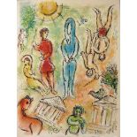 Marc Chagall (1887-1985) L'Odyssée : En Enfer Lithographie originale sur papier [...]