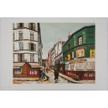 Maurice UTRILLO (1883 - 1955) (d'après) Rue Seveste à Montmartre, 1923 Lithographie [...]