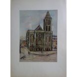 Maurice UTRILLO (1883-1955) La Basilique de Saint Denis Lithographie [...]