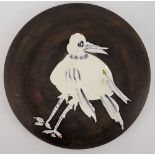 Pablo Picasso (1881-1973) Oiseau (n° 93) Assiette en terre de faïence [...]