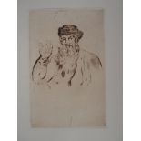 Edouard MANET (1832-1883) Homme à la pipe, 1866 Gravure originale (eau-forte) sur [...]