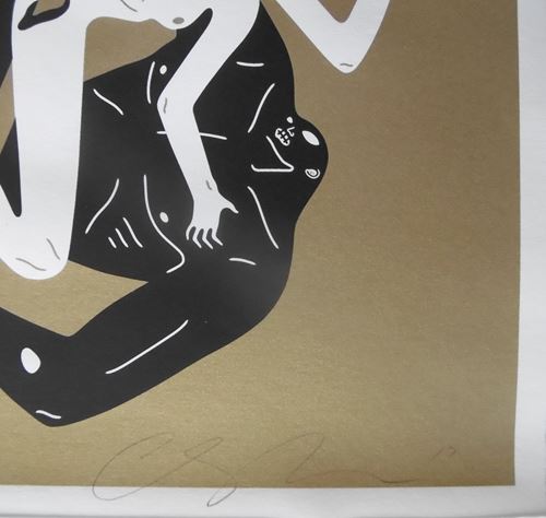 Cleon Peterson Eclipse II (Gold) 2017 sérigraphie Signée et numérotée à la main [...] - Image 3 of 4