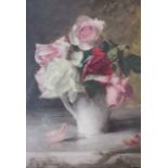 Léon GARRAUD (1877-1961). Pichet et bouquet de fleurs. Huile sur toile, signée en [...]