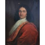 Ecole Française du XVIII siècle. Portait d'un gentilhomme huile sur toile. H : 67 x [...]