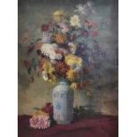Édouard BRUN (1860-1935). Bouquet de fleurs. Huile sur toile, signée en bas à [...]