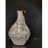 Juliette DEREL (1918-2007). Vase forme libre à décor de deux motifs abstrait [...]