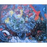 Marc CHAGALL (1887-1985) (after) - Flowery wedding - - lithographic print from an [...]
