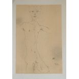 Egon Schiele (after) - Autoportrait - Lithograph on Rives Artist 270g paper - [...]