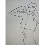 Henri MATISSE - Nude Claude - Lithograph based on a drawing by the artist; probably [...]