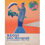 Antonio Segui - Sans Démagogie 72 (1) - Lithograph - 77 / 100 - Pencil signed - [...]