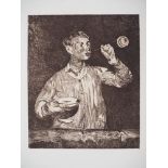Edouard Manet - The child with soap bubbles, 1869 - Original engraving (etching) - [...]