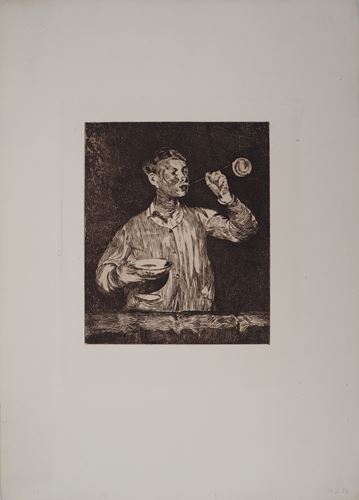 Edouard Manet - The child with soap bubbles, 1869 - Original engraving (etching) - [...] - Image 2 of 7