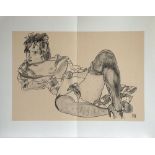 Egon Schiele (after) - L'aguicheuse - Lithograph on Rives Artist 270g paper - [...]