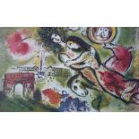 Marc CHAGALL (after) (1887-1985) - Romeo and Juliette - - Lithographic print from [...]