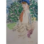 Raoul DUFY (After) - Little jockey - Lithograph and stencil based on a drawing kept [...]