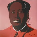 Andy WARHOL (after) - Mao Zedong lithograph signed in the numbered hand-stamped CMOA [...]