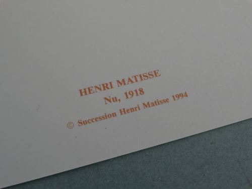 Henri Matisse - Lithograph, signed in print - ca 40x26cm - Sucession Henri [...] - Image 3 of 4