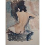 Ferdinand THOLY - Nu féminin, 1935 - Aquarelle originale - Signée en bas à [...]