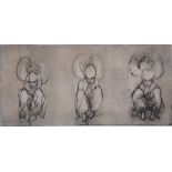 Patrick ROCARD - Les trois figures - Gravure originale sur vélin BFK Rives - [...]